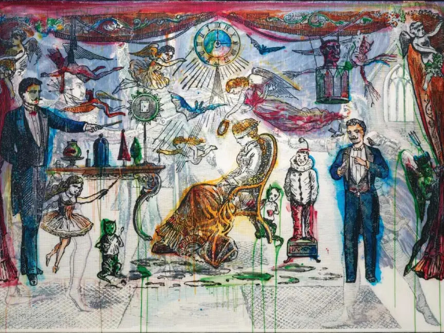 A surreal artistic painting